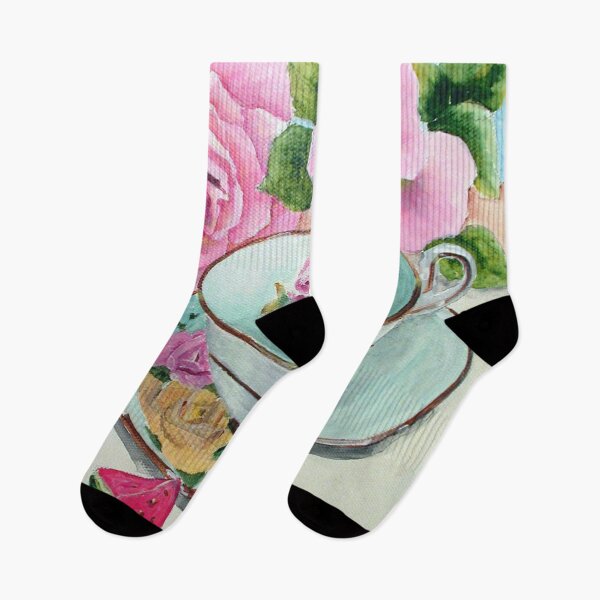 Item preview, Teacup, Watermelon, and Roses designed and sold by mary hughes.