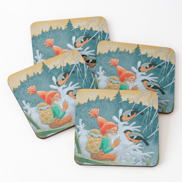 Item preview, Rudolf Koivu “Christmas Gnome and Birds” designed and sold by PatricianneK.