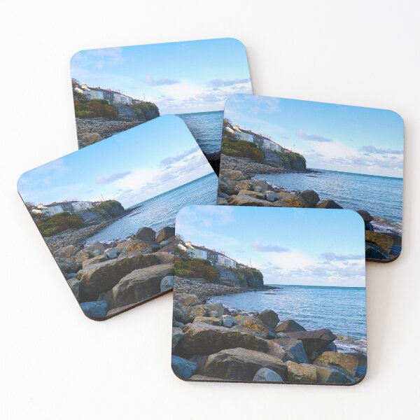Item preview, Coastal Scenery - New Quay Coastline - Beach, Rocks & Ocean designed and sold by Harmony Of The Mind.