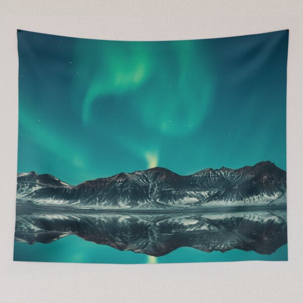 Item preview, Dreamy blue green sky and mountain designed and sold by coolmerchplanet.