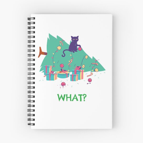 Item preview, Naughty Cat Knocks Over Christmas Tree designed and sold by davestees506.