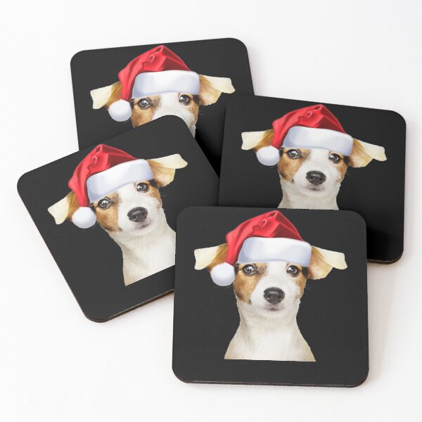 Item preview, Cute Jack Russell Santa Hat Image Funny Dog Christmas Gift designed and sold by DamnCoolStuff.