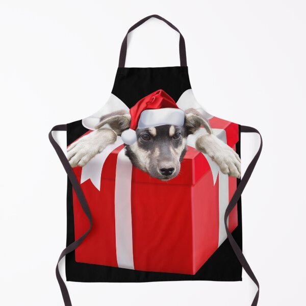 Item preview, Cute Dog Present Santa Hat Image Photo Funny Christmas Gift designed and sold by DamnCoolStuff.