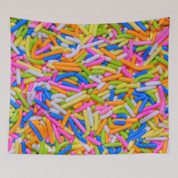 Item preview, Neon Pastel Rainbow Vermicelli Sprinkles Dessert Candy Pattern designed and sold by patternsoup.