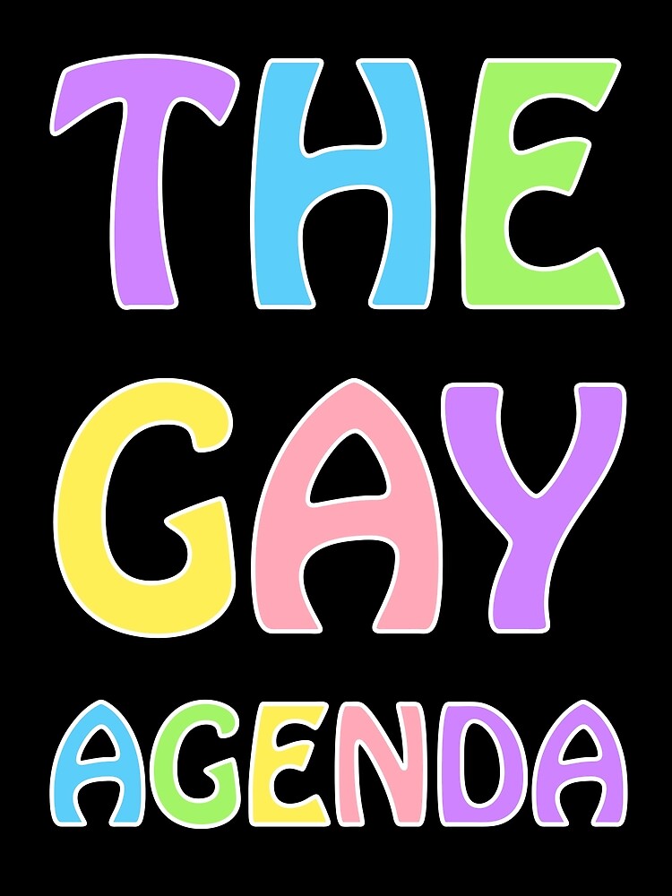 The Gay Agenda Poster By Queershop Redbubble 2610