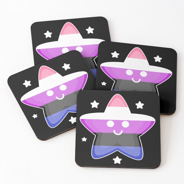 Item preview, Cute Cartoon Genderfluid Flag Star designed and sold by QueerShop.