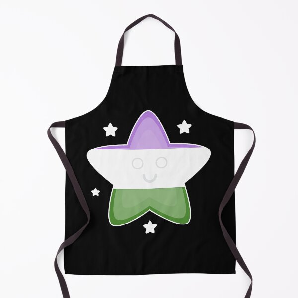 Item preview, Cute Cartoon Genderqueer Flag Star designed and sold by QueerShop.
