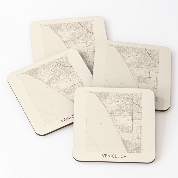 Item preview, Venice, CA Topographical Map Vintage designed and sold by PGHPhotoCo.