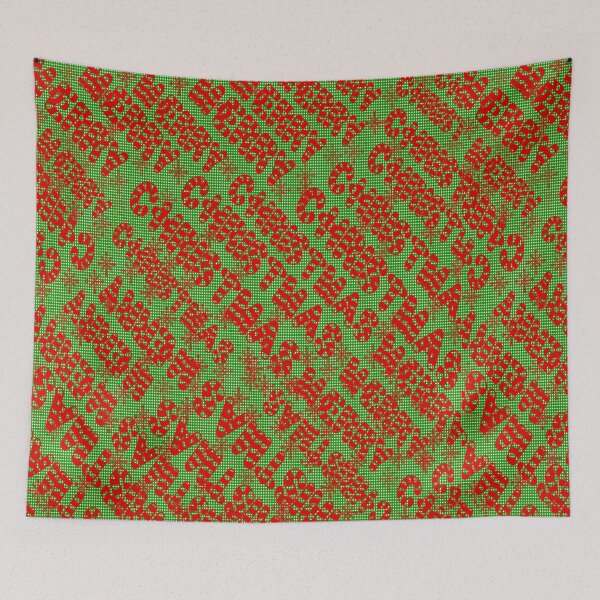 Item preview, Merry Christmas red and green  designed and sold by kalanisart.
