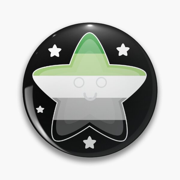 Item preview, Cute Cartoon Aromantic Flag Star designed and sold by QueerShop.