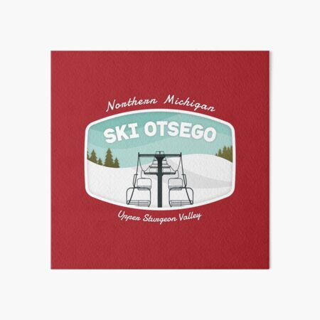Ski Otsego Art Board Print