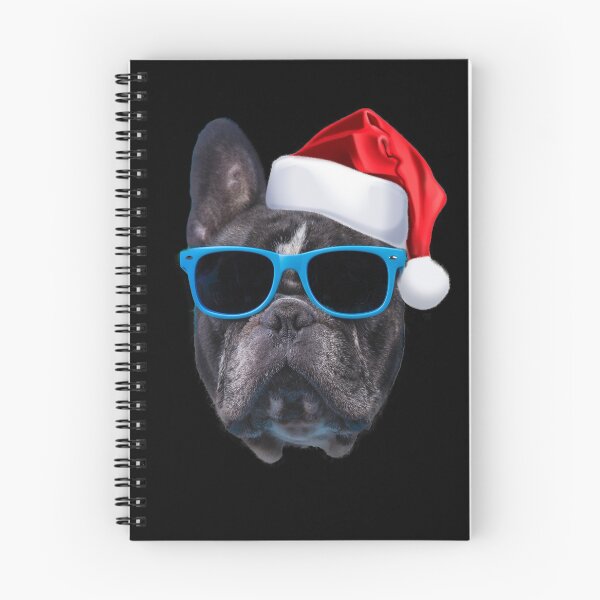 Item preview, Cute French Bulldog Santa Hat Image Funny Christmas Gift designed and sold by DamnCoolStuff.