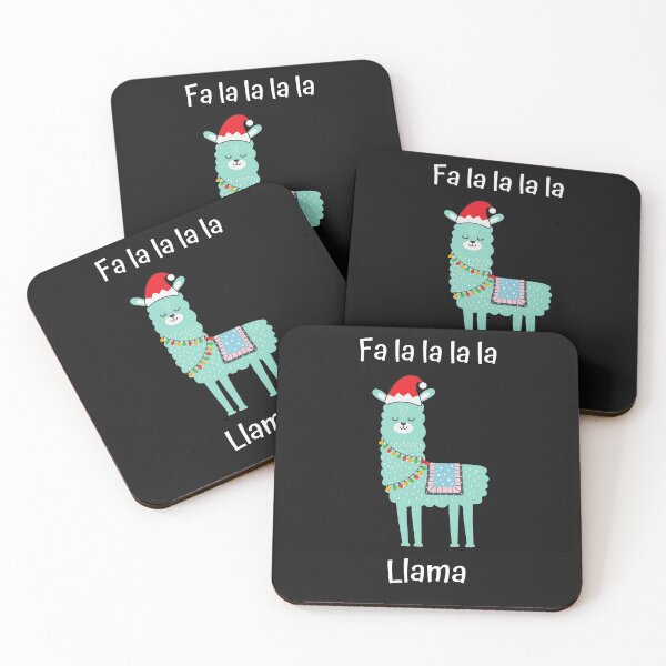 Item preview, Funny Fa La La La La Llama Christmas Llama designed and sold by FazCreations.
