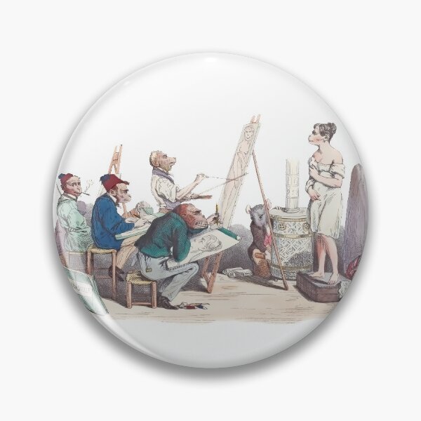 Item preview, J.J. Grandville: Academy of Art published in 1829 designed and sold by ebrawne.