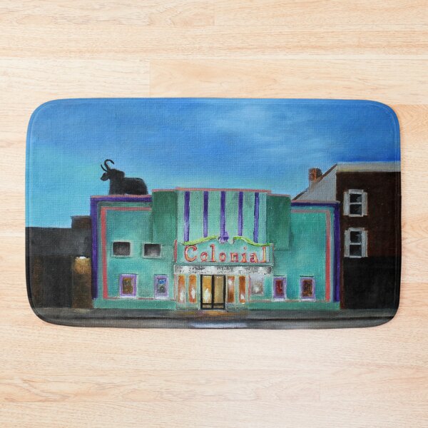 Item preview, Evening at the Colonial Movie Theater Painting designed and sold by mary hughes.