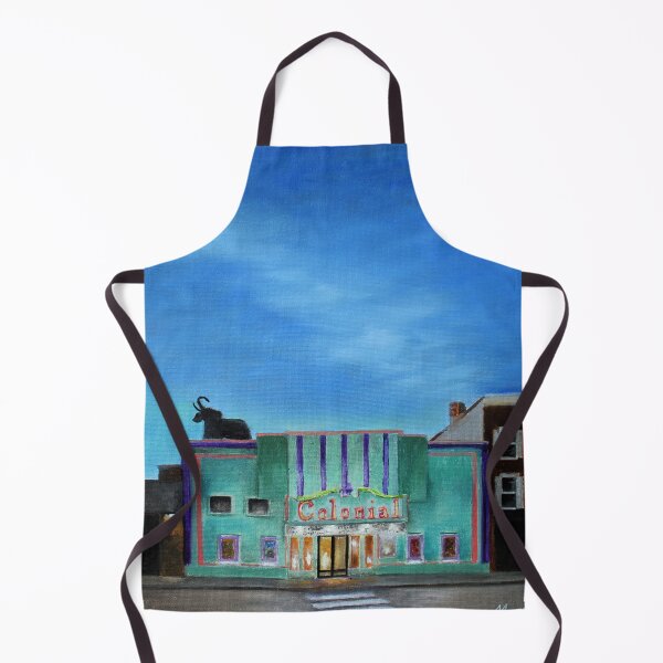 Item preview, Evening at the Colonial Movie Theater Painting designed and sold by mary hughes.