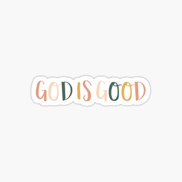 Christian Bible Verse Stickers - God is Good - PlanningFaithCo