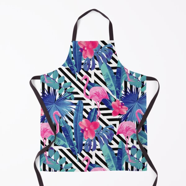 Item preview, Pink Flamingo Tropical Jungle Leaf designed and sold by newburyboutique.