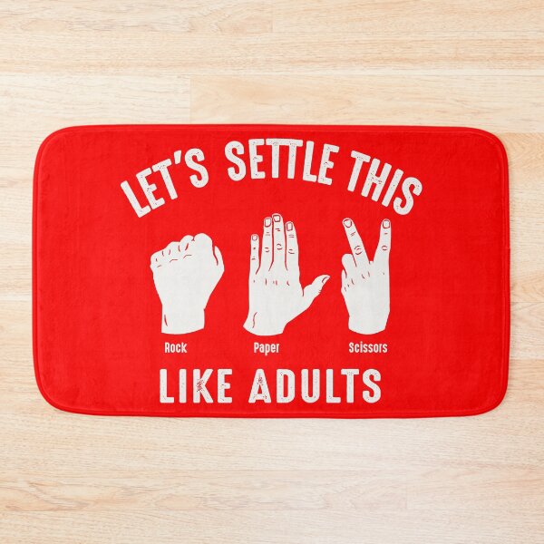 Item preview, Lets Settle This Like Adults Rock Paper Scissors designed and sold by Alema Art.