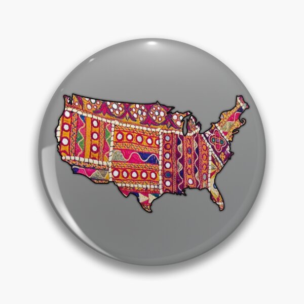 Item preview, United States in Mirror Fabric designed and sold by Dania Shoaib.