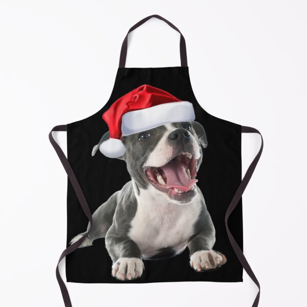 Item preview, Cute Pit Bull Shirt Santa Hat Image Funny Dog Christmas Gift designed and sold by DamnCoolStuff.