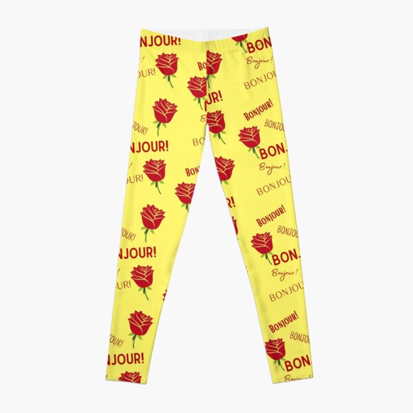 Bonjour Leggings for Sale | Redbubble