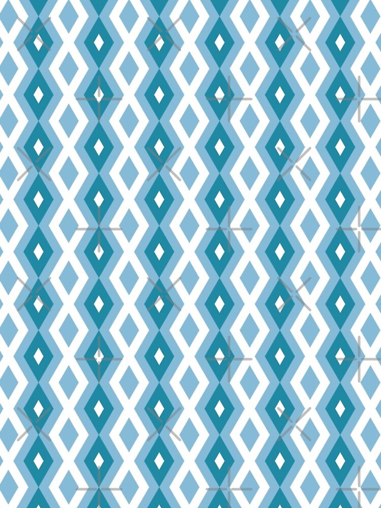 Thumbnail 4 of 4, iPhone Case, Diamond In The Rough - Teal Inverted Design Pattern designed and sold by unrealindeed.