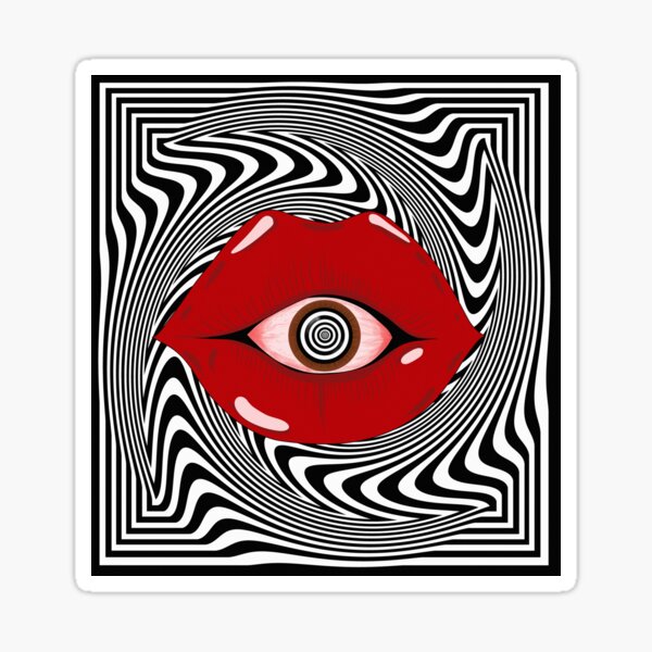 Hypnotizing All Seeing Eye Mouth Sticker
