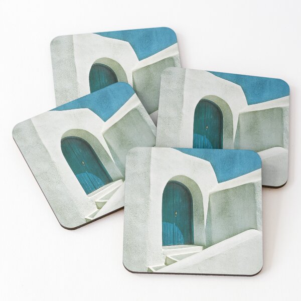 Item preview, Blue door on Santorini designed and sold by ARTmanhART.