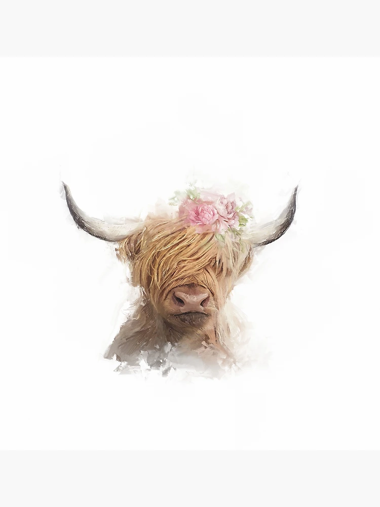 Baby Highland Cow - The Crown Prints