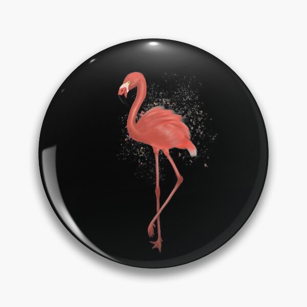 Item preview, Pink Flamingo Black designed and sold by Kittys-Art.