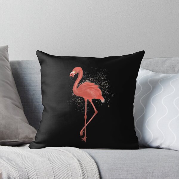Item preview, Pink Flamingo Black designed and sold by Kittys-Art.
