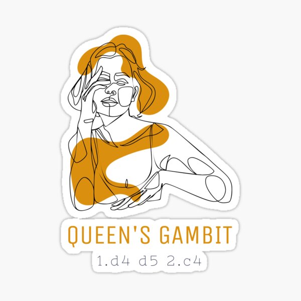 Queen's Gambit Chess Sticker