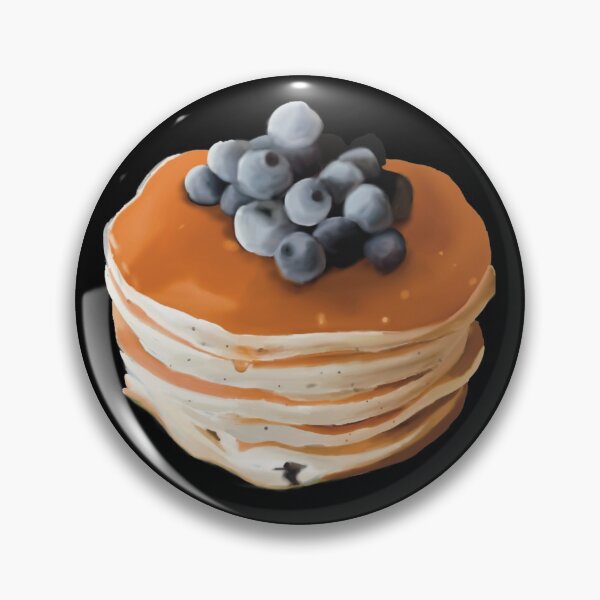 Item preview, Pancakes Stack with Blueberries illustration designed and sold by ToriaScarlett.