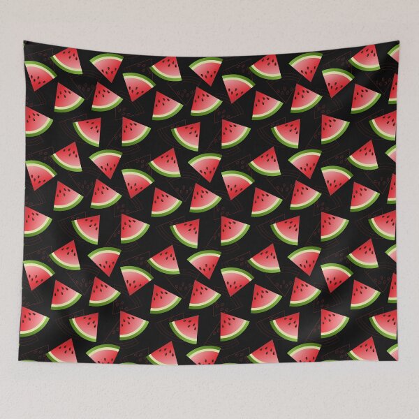 Item preview, Watermelon pattern black background designed and sold by inga-ra.