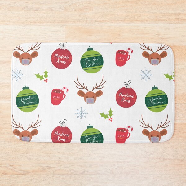 Item preview, Quarantine Christmas - Reindeer with mask, Ornaments, Hot Cocoa designed and sold by zonoma.