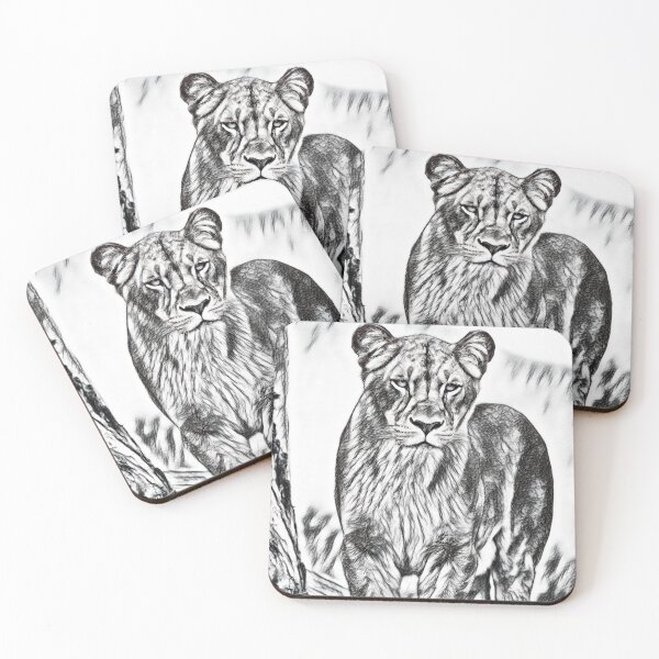 Item preview, Lioness Sketch Design designed and sold by The Merch.