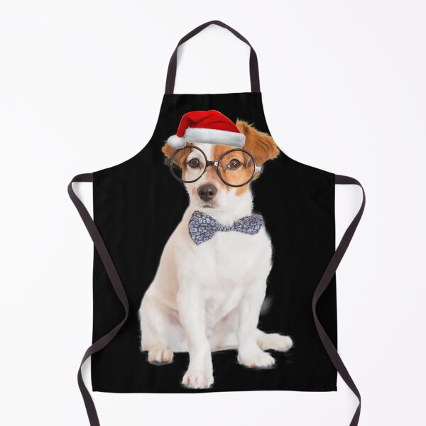 Item preview, Cute Dog Shirt Glasses Santa Hat Image Funny Christmas Gift designed and sold by DamnCoolStuff.