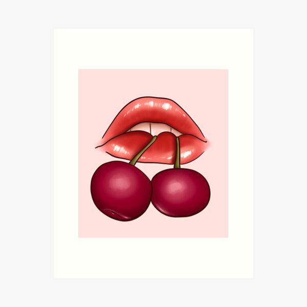 Wax Lips Art Print by Cherry Toke