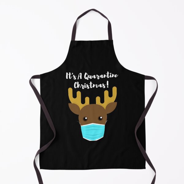 Item preview, Cute Toon Christmas Reindeer Declaring It's A Quarantine Christmas designed and sold by StormyMuse.