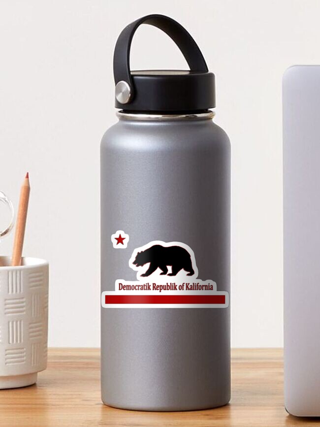 Thumbnail 1 of 3, Sticker, Democratik Republik of Kalifornia Flag designed and sold by DRKZone.
