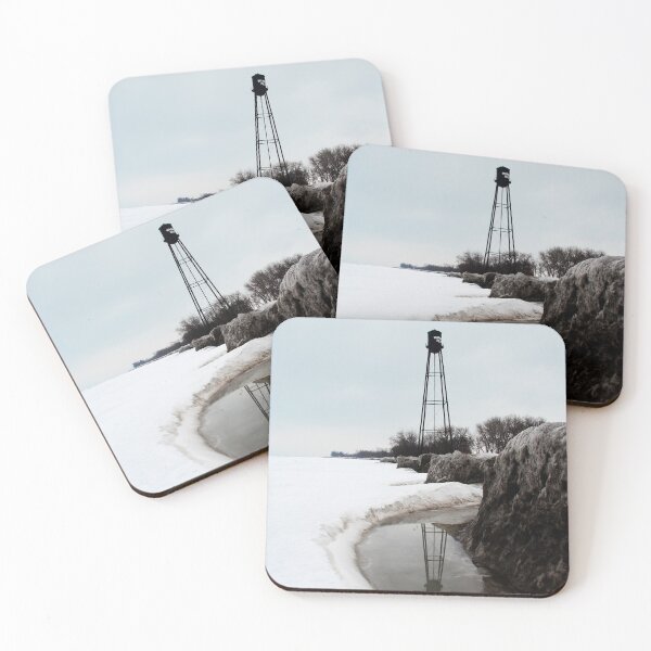 Item preview, Winnipeg Beach Water Tower in Winter designed and sold by Joe-LynnDesign.