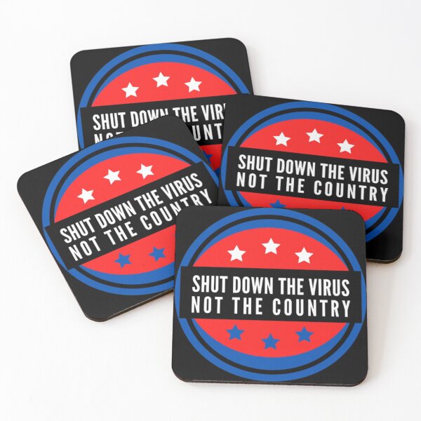 Item preview, Shut down the virus not the country with stars designed and sold by My-Queens-Store.