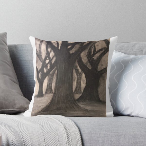 Hauntingly Familiar Throw Pillow