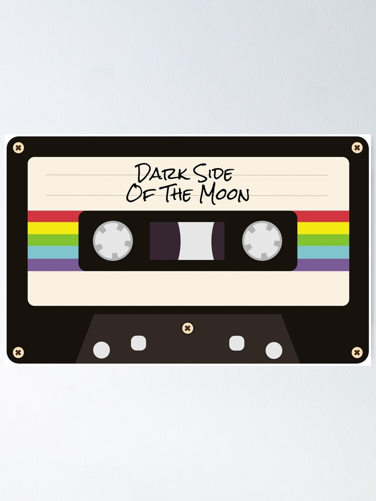 Pink Floyd - Dark Side Of The Moon album cassette design | Poster