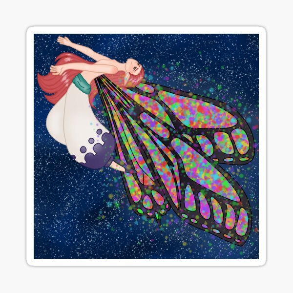 Vista previa del artículo con la obra «Fairyking Gloxinia volando», diseñado y vendido por ghevacos.