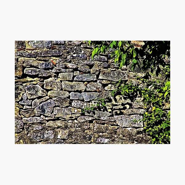 Old Dry Stone Wall Photographic Print