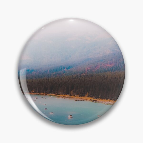 Item preview, At Lake Tahoe Nevada USA with boat on the water and mountain view designed and sold by Mrvell.