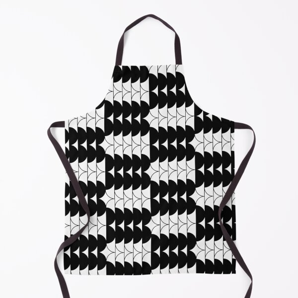 Item preview, Bland White Semi-Circles in a Gemetric Pattern designed and sold by BleuSky.