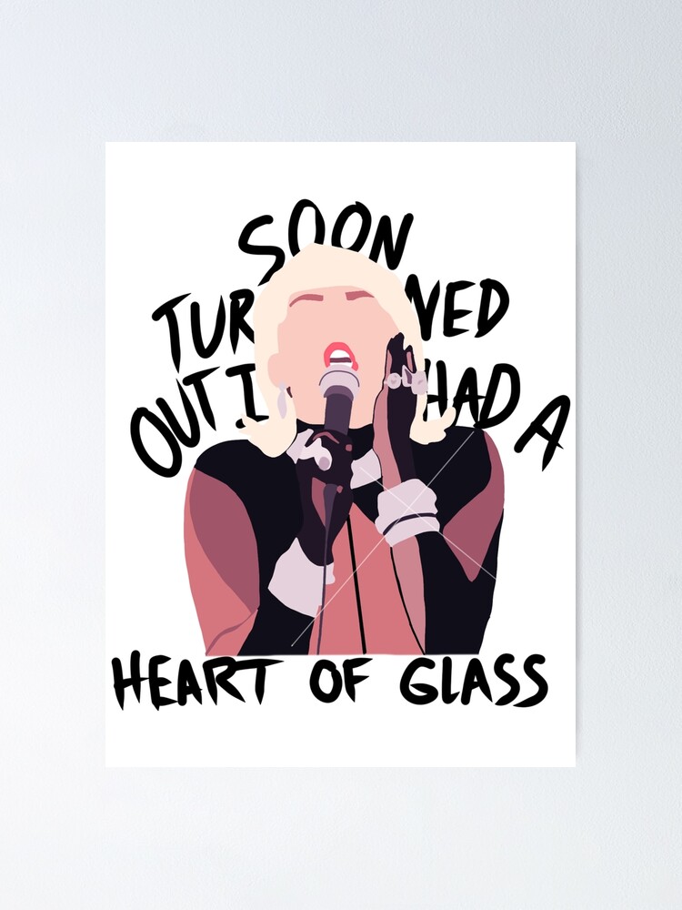 Miley Cyrus Heart Of Glass Lyrics Poster By Cmorrison Redbubble